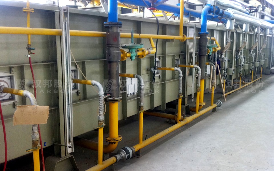 Lead bath, salt bath, water bath heat treatment production line